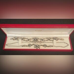 S.E. Joseph Jewelers Vintage Sterling Silver Moonstone Set